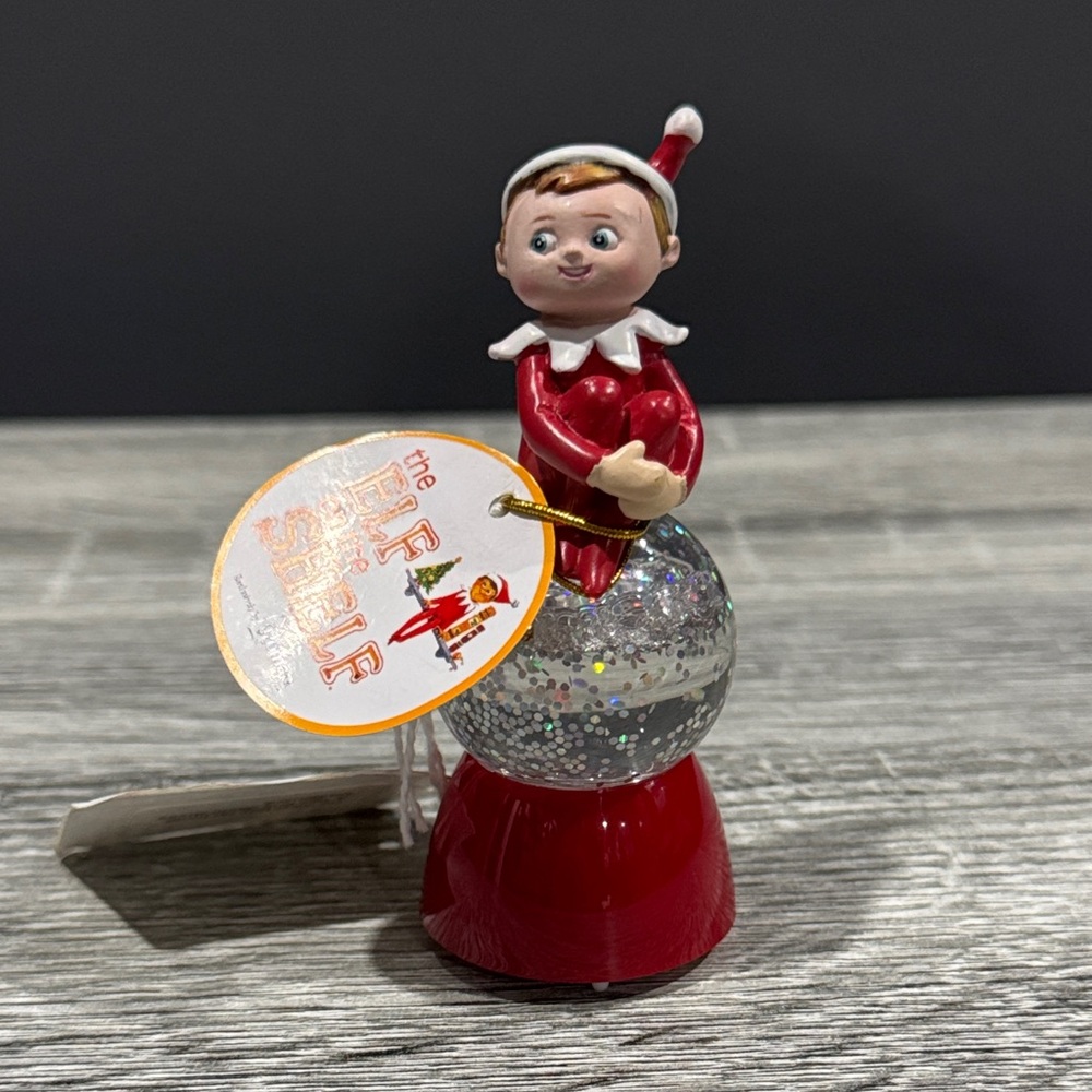 NEW: The Elf on the Shelf: Glitterbuddies - Collectible Light-Up Mini Snow Globe